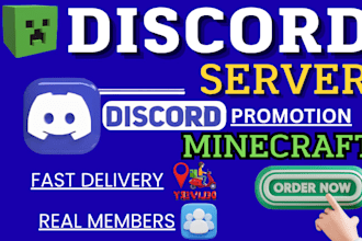 discord server minecraft, rust, fivem, and grow active gaming community