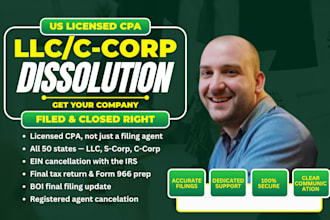 dissolve your llc or corporation and close the ein as a CPA