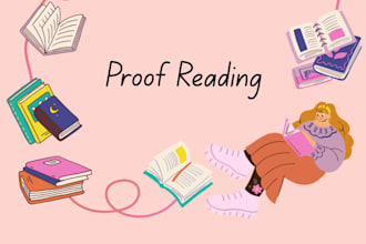 professionally proofread and edit your documents for error free content