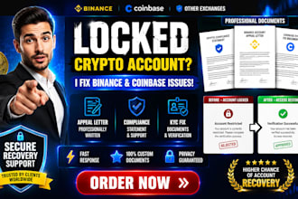 create crypto compliance statement, binance account appeal letter