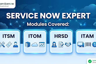 provide servicenow itsm, itom, itam, hrsd, and workflow automation services