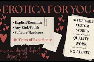 write a custom erotic story for you