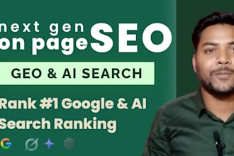 do on page SEO and off page optimization for GEO, aeo, chatgpt perplexity rank