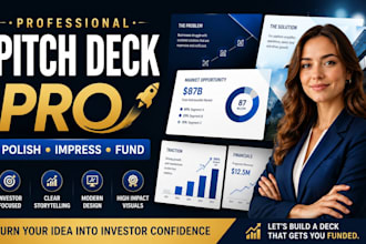 professionally polish your pitch deck and media kit for investors