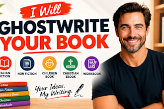 ghostwrite italian fiction, non fiction children book, christian ebook, workbook