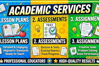 create engaging lesson plans, worksheets and assessments