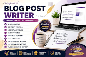 be your blog post writer blog content writer content writing medical articles