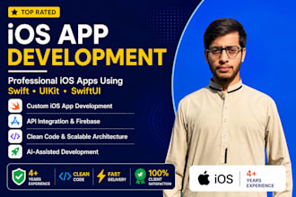 develop a professional ios app using swift uikit and swiftui