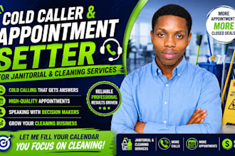 do cold calling, lead generation and appointment setting for janitorial