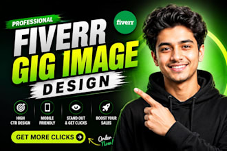 design clickable fiverr gig image, gig thumbnail and gig picture