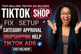 fix create USA tiktok shop, tik tok dropshipping category approval tiktok ads