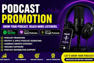 promote your podcast on spotify apple podcasts and increase audience