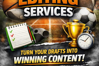 proofread and edit sports or fitness blogs