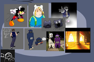 draw fnf,concept art and fan art
