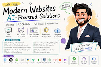 build ai website, fullstack website development, agentic ai