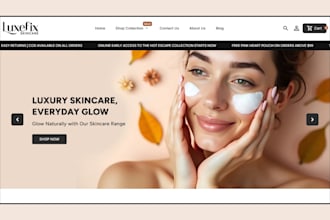 design shopify store skincare shopify store jewelry store