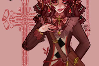 draw a custom digital art detailed style for you