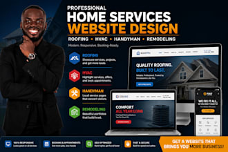 design roofing contractor website hvac website handyman home remodeling website