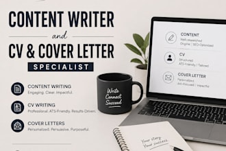 create an ats resume, CV, cover letter, and website content