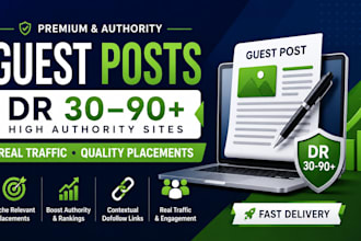 publish guest posts on high authority websites