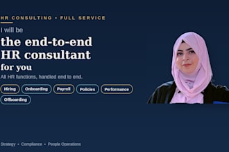 be your end to end HR consultant for all HR functions