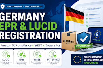 do germany epr registration, lucid, weee, battery, for amazon compliance in eu
