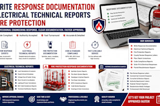 write response documentation electrical technical reports fire protection