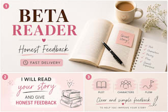 beta read your story and give honest feedback