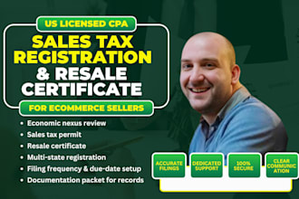 register your business for sales tax permit and resale certificate in any state