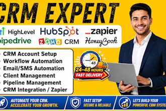 automate hubspot gohighlevel pipedrive honeybook mondaycrm and zoho CRM