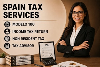 prepare spain tax return, modelo 100 filing, income tax and non resident support