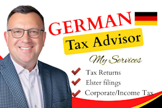 do german tax return, vat return, corporate tax, income tax and elster filings