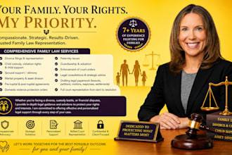 be your family lawyer and legal advisor in family law, divorce, child custody