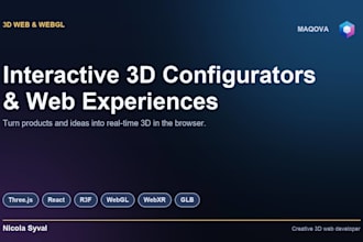design 3d product configurators and web experiences