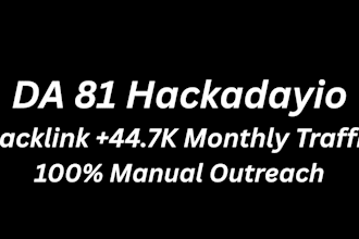 get da 81 hackadayio backlink for saas, tech, arduino sites
