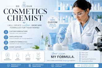 be your cosmetics chemist and create custom skincares formulas
