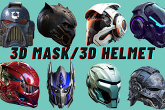 do custom cosplay mask 3d mask 3d helmet cosplay armor stl mask for 3d printing