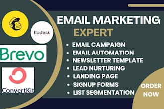 email marketing campaign automation newsletter template on brevo mailchimp keap