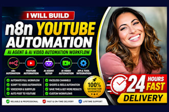 setup n8n youtube automation, n8n ai video automation, n8n ai agent workflow