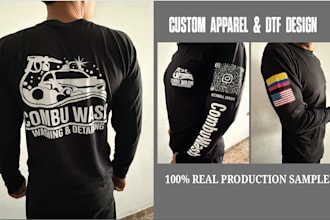 desing professional dtf shirt designs and print ready vector graphics