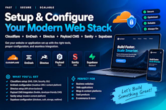 setup cloudflare emdash directus payload cms sanity website superbase for you