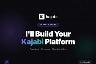 build a kajabi website for coaches, courses, and memberships