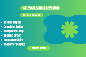 write a professional complaint letter for refund, dispute, or insurance claim