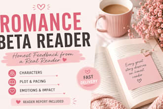 beta read your romance book and provide detailed feedback