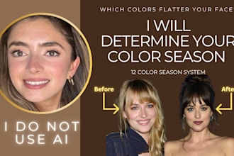 create a personal color season palette for you using colorwise