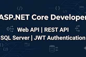 develop asp net core web API backend systems and rest apis
