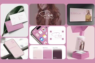 design logo and brand guidelines for fashion and beauty brands