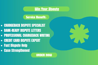 write a chargeback dispute letter to help you win your case