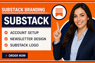 design substack logo substack branding substack image substack a page