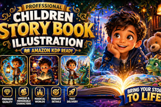 children story book illustration children story children story book illustration